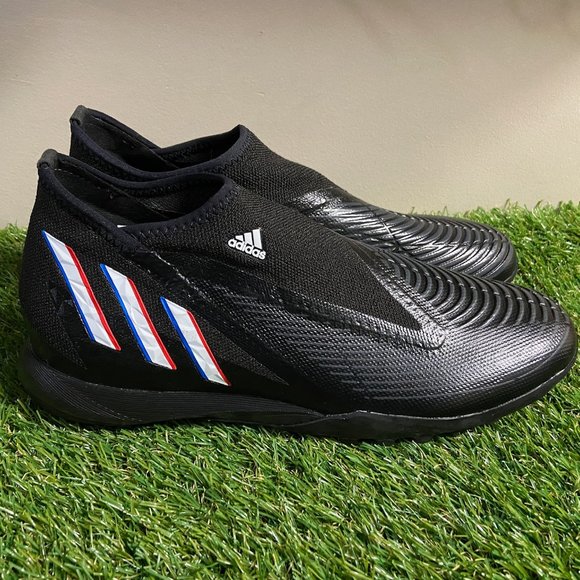 Adidas Men\'s Predator Edge.3 LL TF Turf Black Soccer Shoes GX2631 Size 9.5 NEW main image 8